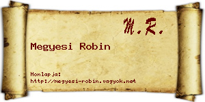 Megyesi Robin névjegykártya